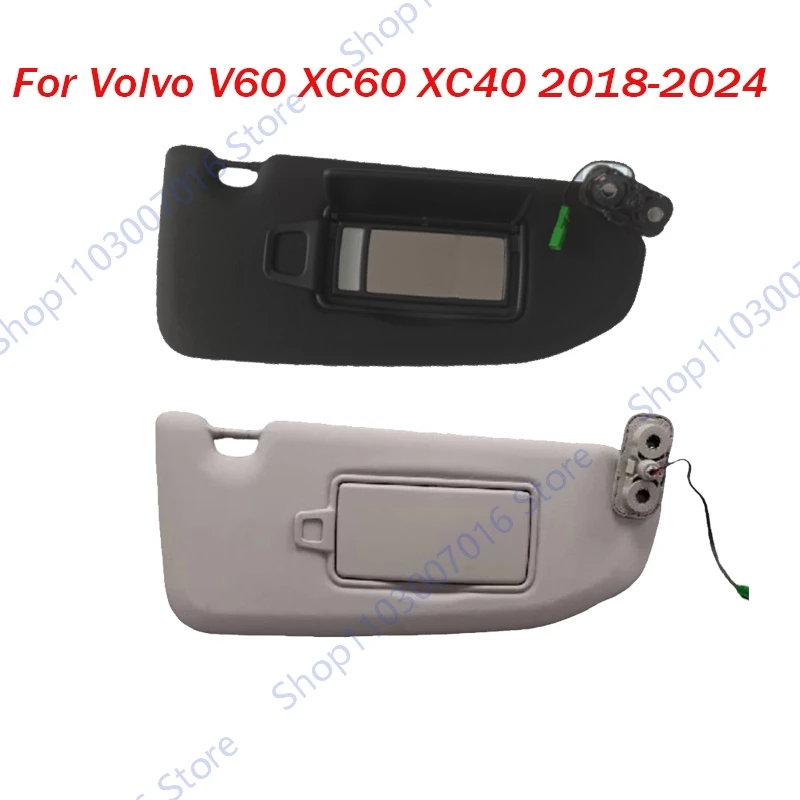 Car Sun Visor Sun Shades With Mirror For Volvo XC60 S60 XC40 2018 2019 2020 2021 2022 2023 2024 SunShade Accessories