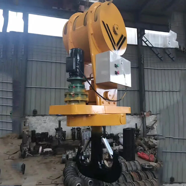 Motorized 360 Degree Rotating Crane Hook with Safety Latch