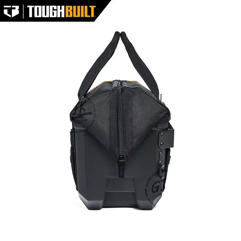 TOUGHBUILT TB-CT-62-16A 16in Wide Mouth Hard Bottom Waterproof Tool Bag, ClipTech Hub Compatible Tool Storage Bag