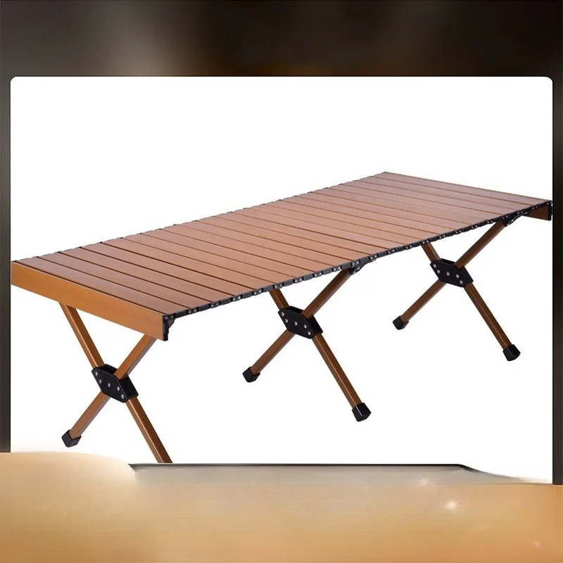 Outdoor Portable Egg Roll Table, Lightweight Foldable Camping Table for Picnic, Barbecue, Market Stall Party Backyard Use