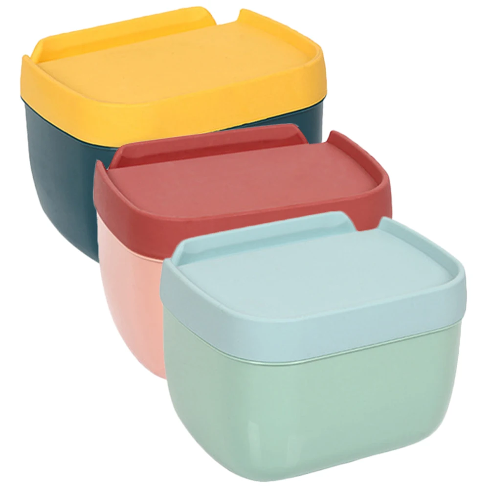 

3Pcs Wall Mounted Toilet Paper Holders Plastic Storage Tissue Box Bathroom Travel Papers Holder Rack Shelf Strong Weight Bearing