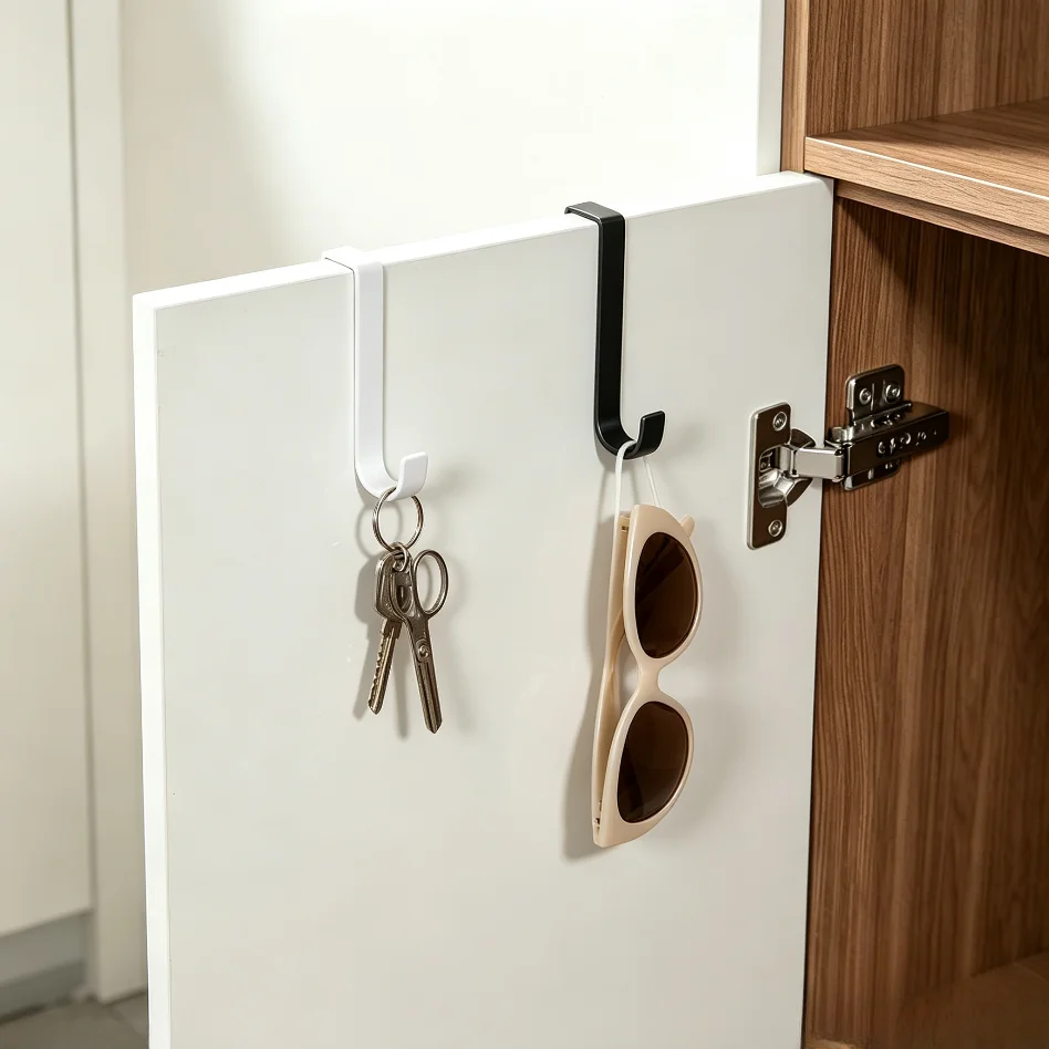Slidable Removable Alloy S Hooks, Multipurpose Replacement Hangers for Kitchen Bathroom Square Pipe Racks
