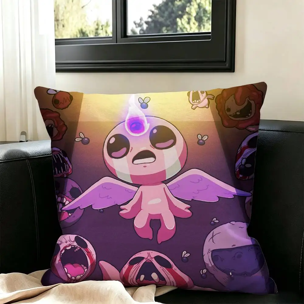 game T-The Binding of Isaac  Pillow Case Square Double-Sided Sofa Cushion Cover Bedroom Bedside Pillow