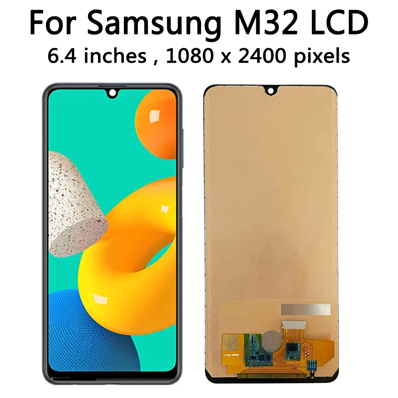M325 Display Screen For Samsung M32 LCD M325F M325FV/DS M325FV M325F/DS Screen Touch Digitizer Assembly Replacement