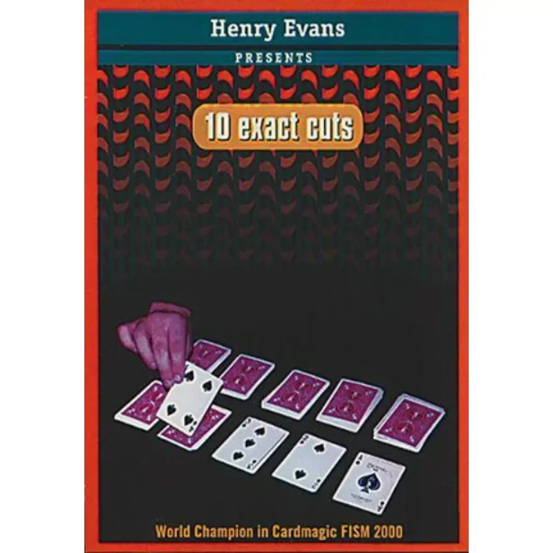 10 cortes exactos de Henry Evans, tarjeta para trucos de Magia, magia de primer plano, accesorios para magos, trucos de Ilusión