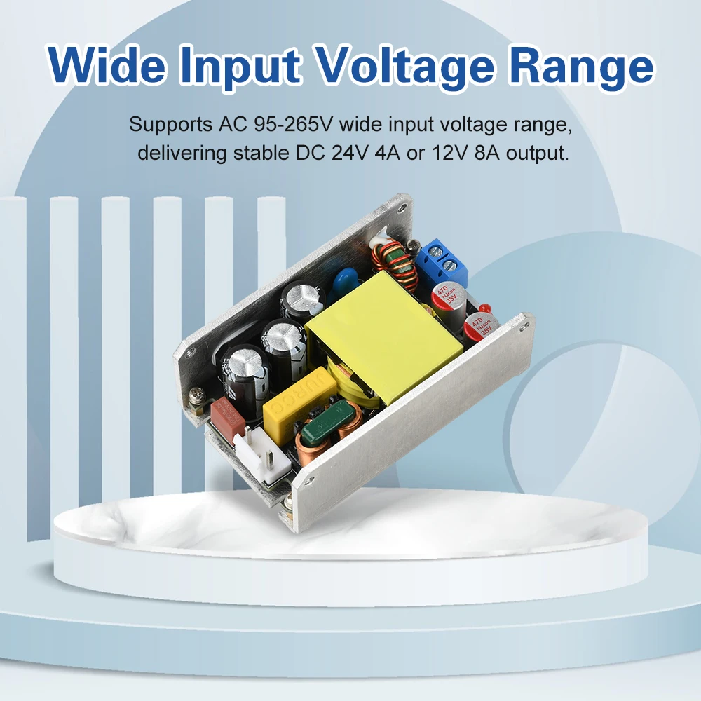 AC To DC 12V/24V Gallium Nitride Switching Power Supply Board 12V 6A 24V 4A Isolated Switching 100W Buck Converter Module
