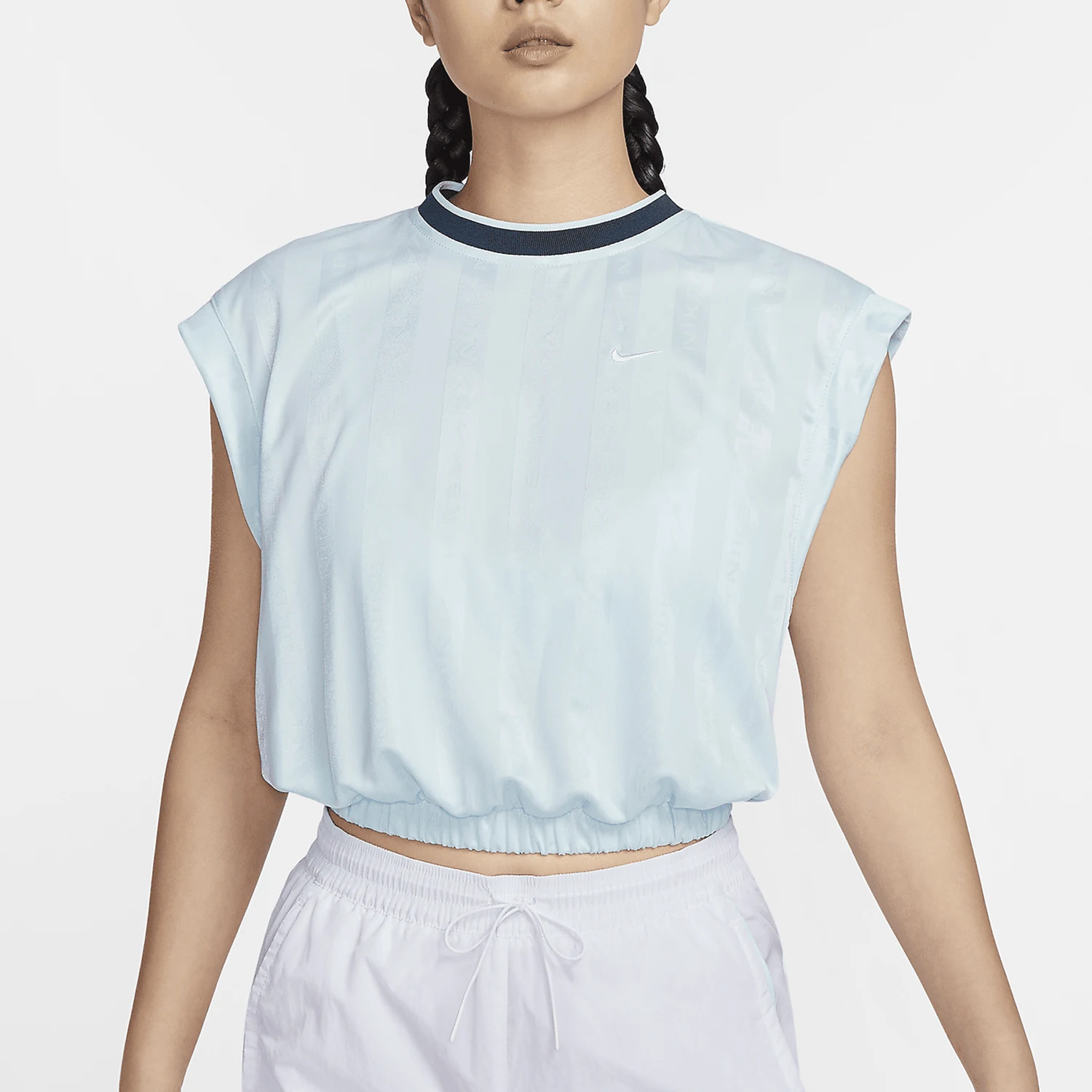 

Официальный оригинальный женский дышащий свободный топ без рукавов Nike 2024, FV7550-474