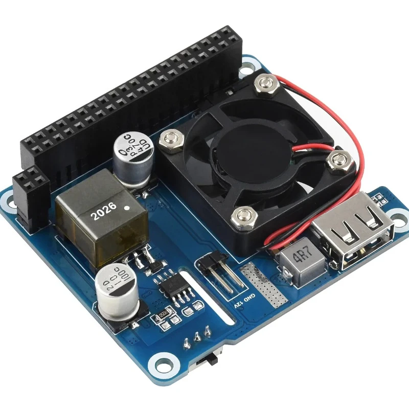 1Pcs Power Over Ethernet HAT (Type C) POE HAT For Raspberry Pi 3B+/4B, 802.3af/at-compliant, Raspberry Pi 4 POE HAT