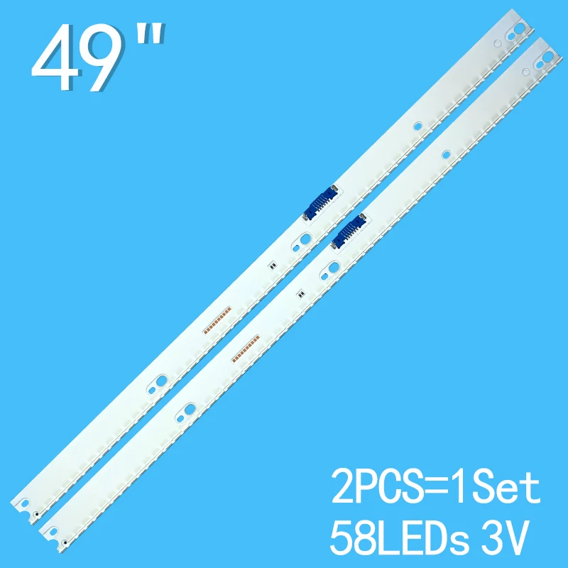 

LED bar for Samsung UA49KU7000W UE49MU6229U UE49KU6640 UE49KU6650 BN96-39880A 39882A 39671A 39672A 39674A 39673A UE49KU6650U