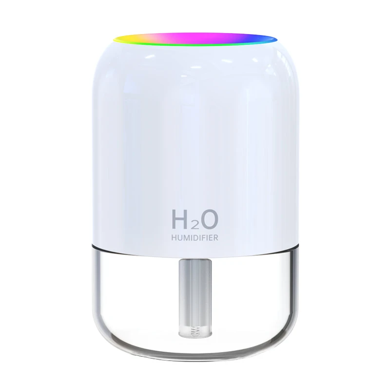 Xiaomi Mini Air Humidifier المنزلية هادئة ترطيب غرفة نوم مكتب سطح المكتب USB صغير جديد ملون جو ضوء رذاذ