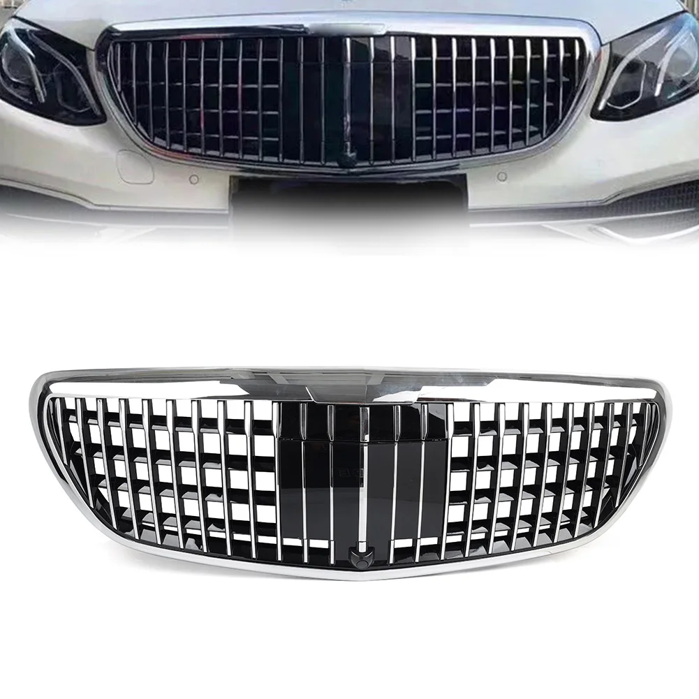 

Chrome Car Front Bumper Radiator Hood Grille For Mercedes Benz E Class W213 E200 E300 E350 E450 2016 2017 2018 2019 2020