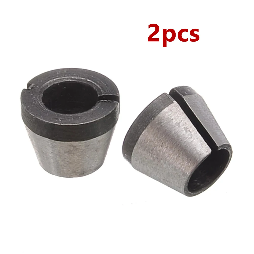 

Trimming Machine Trimmer Collet Chucks Router Bit Router Bit Collets 1/4" shank Carbon Steel Kit Tool Useful New