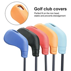 1pcs Golf Club Cover Putter Iron Headcovers Portable Removable Protector Outside Sports Sleeve Accessories Gifts