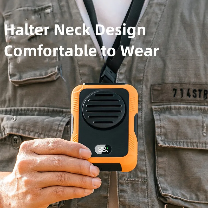 New USB Portable Personal Hanging waist Fan Rechargeable battery Ultra quiet Wearable Electric Fan handheld Air Conditioner