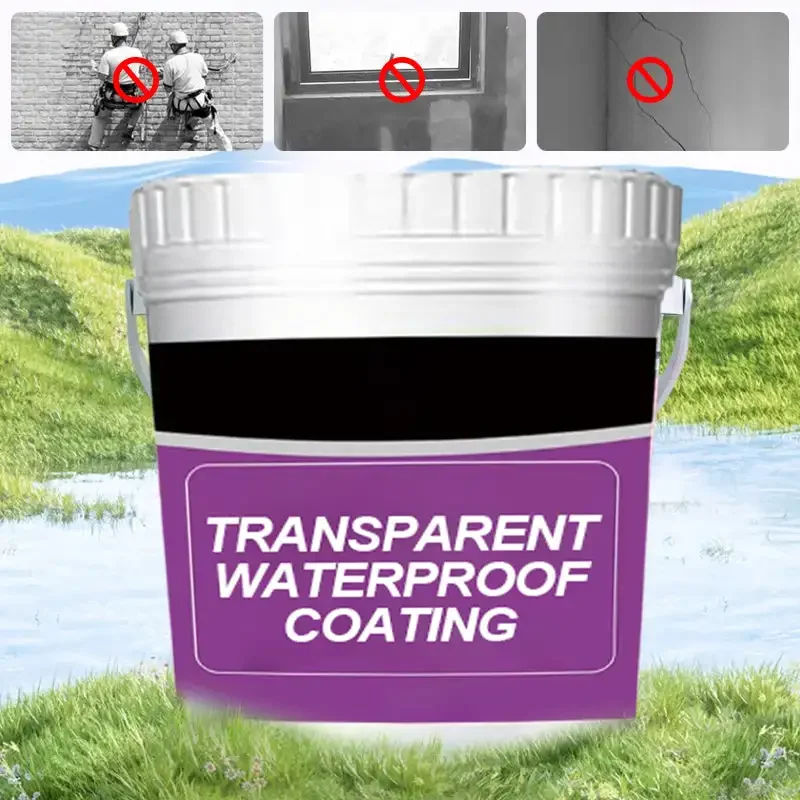 300g Waterproof Coating Sealant Agent Transparent Invisible Paste Glue With Brush Adhesive Repair Home Roof