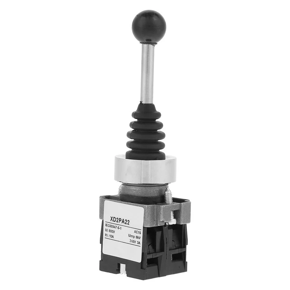 1PCS Joystick Switch XD2PA22CR 2NO Spring Return 2-direction Lock Switch Momentary Joystick Switch Industrial Switch