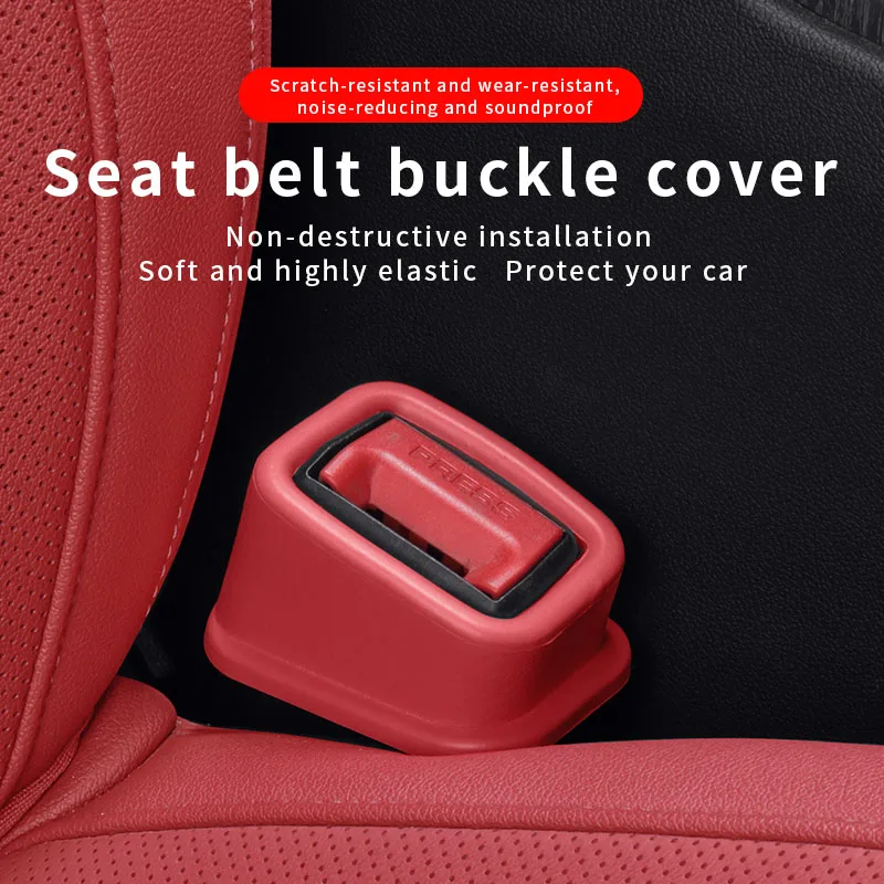 New Car Seat Belt Buckle Cover Anti Scratch Seatbelt Widen Button Protector Seat Belt Protection Cover Car Interior Accessories
