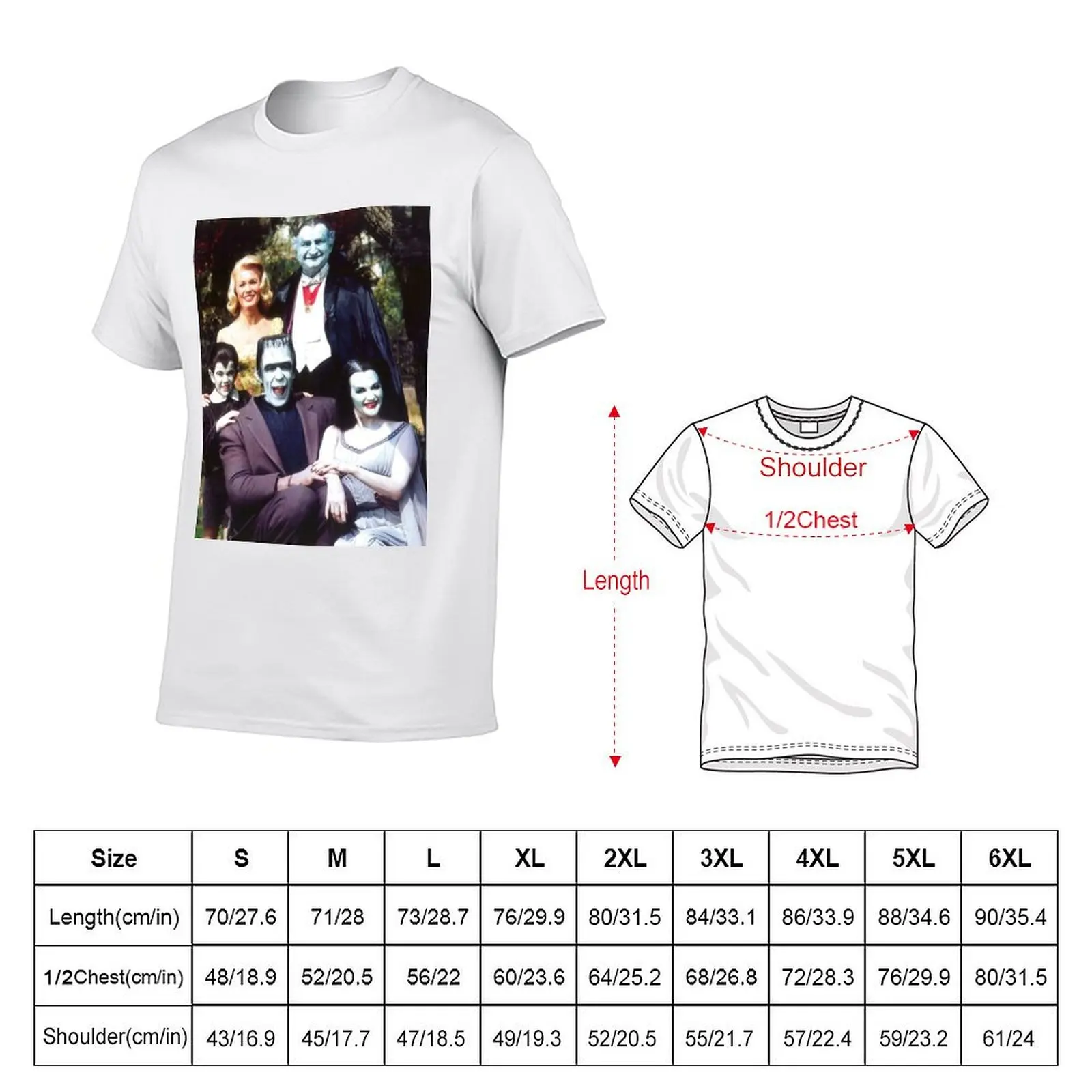 The Munsters Family Portrait Color T-Shirt g man t shirts for men man t shirts for men casual T-shirt