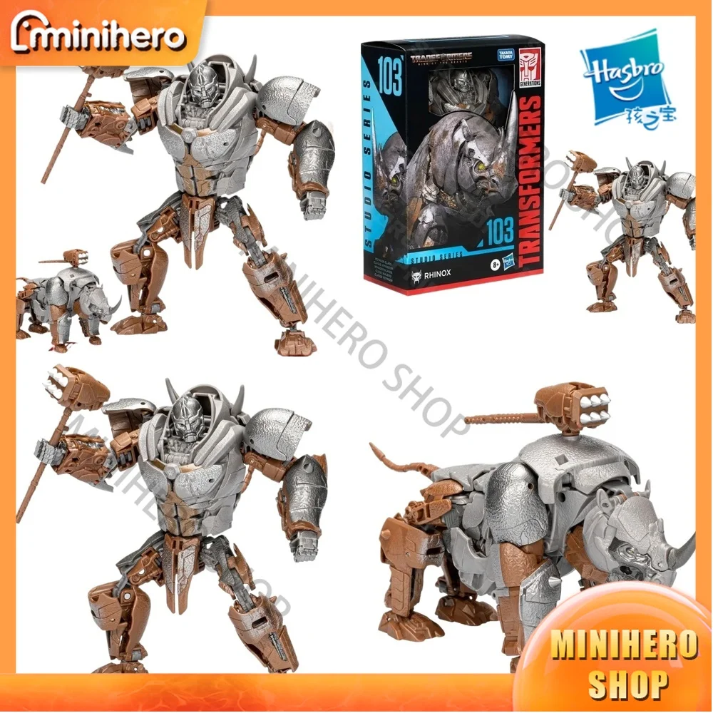 

In Stock Original Hasbro Transformers Studio Series SS103 Rhinox ROTB Voyager Class Articulated Action Figure Collectible