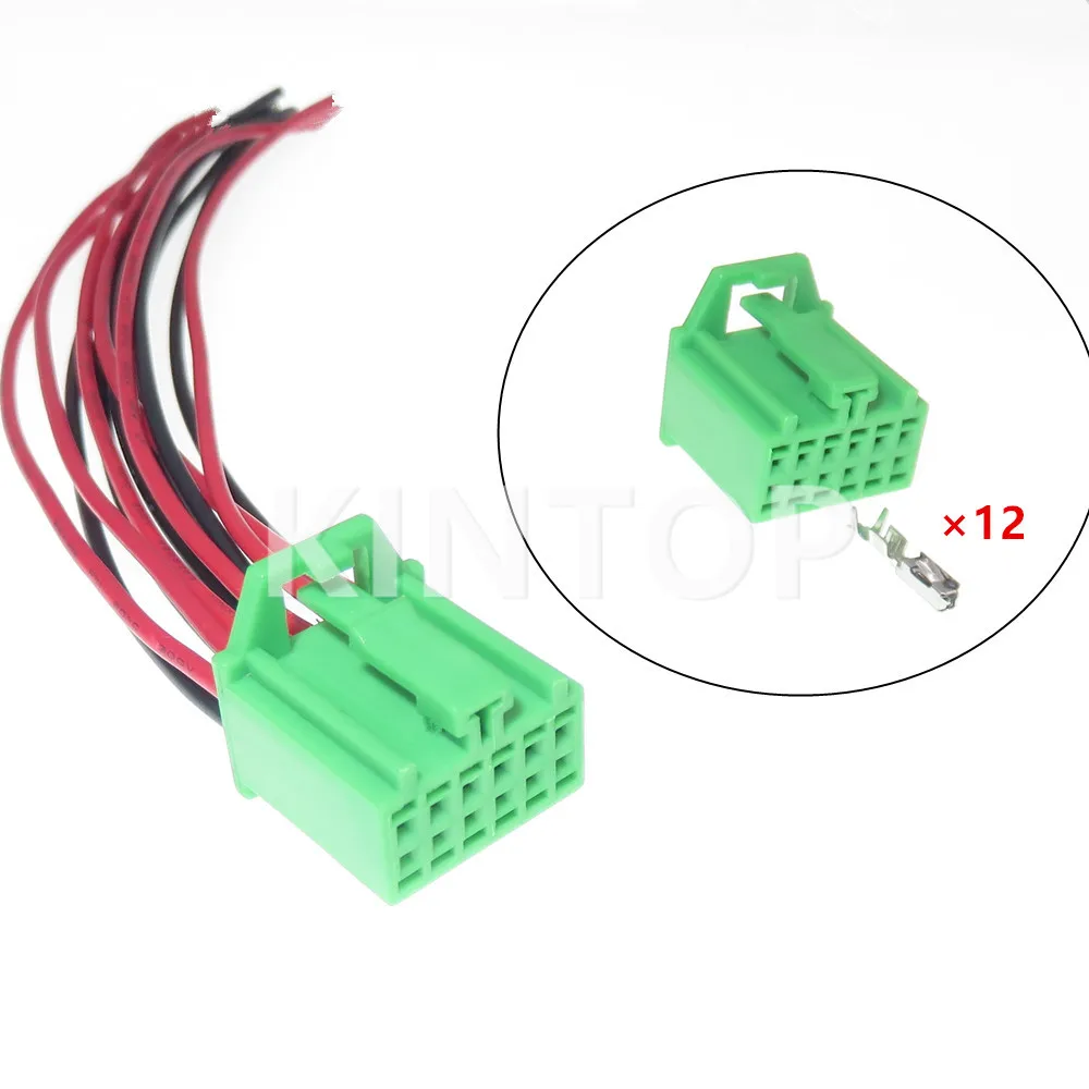 

1 Set 12 Pins AC Assembly Auto Unsealed Plug For Benz 0.6 Series Car Rearview Mirror Atmosphere Lamp Electric Wire Connector