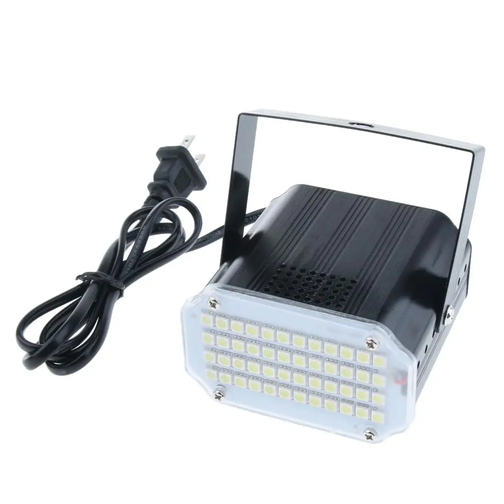 Mini Strobe Light 24 Leds White DJ Disco Lamp Adjustable Speed Control Lighting for Outdoor Events