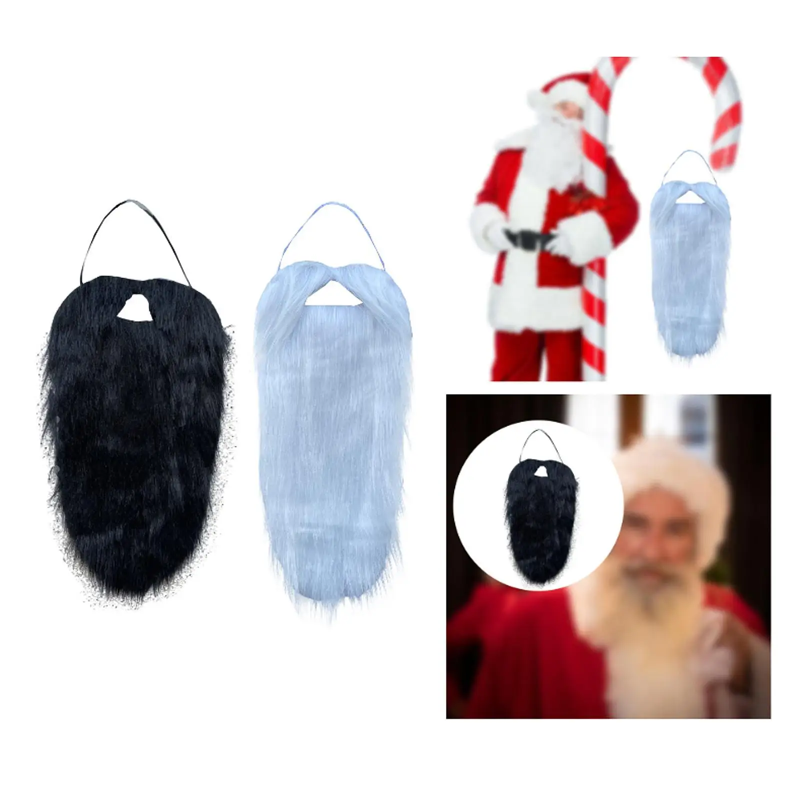 

Dwarf Gnome Beard 50cm Santa Beard for Holiday Carnival Fancy Dress Halloween