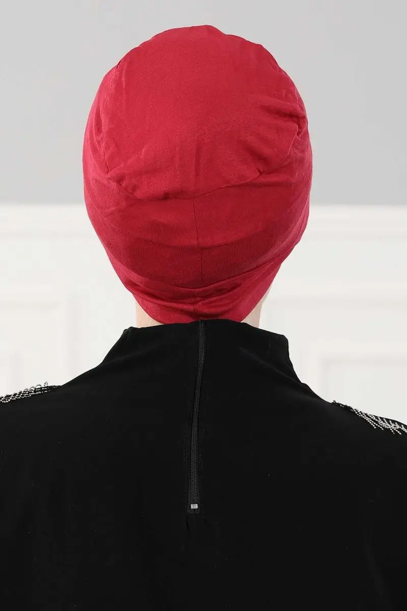 Beret Model hidżab kość bordowy