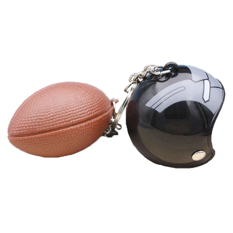 Mini Rugby Keychain American Football Pendant Helmet Keychain Rugby Pendant Sports Party Team Souvenir Athletes Rewards Favors