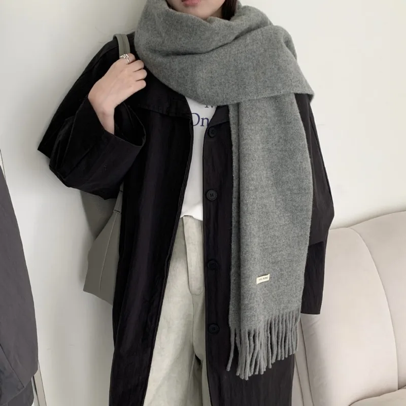 Korean Version Chic Solid Tass - Muffler Men Wool avis et prix