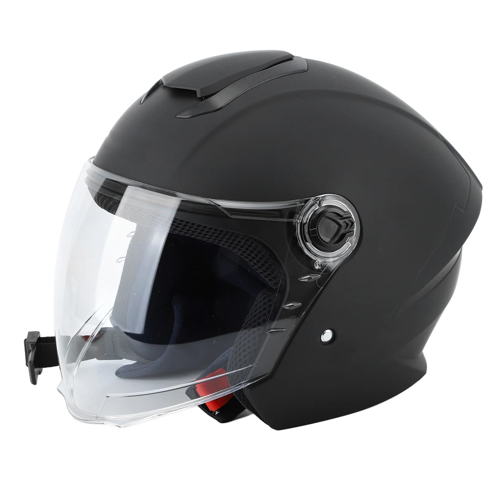 

Motorcycle Full Face Helmet Matte Black Thermal Keeping Flip Up Winter Cycling Helmet for Scooters ATVs UTV Street Bikes