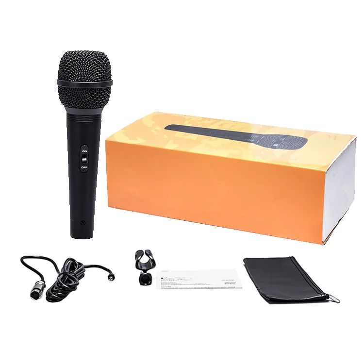 Micrófono con Cable, Amplificador de Audio para Cantar en Casa, Micrófono Dinámico con Cable de Mano para KTV SV200