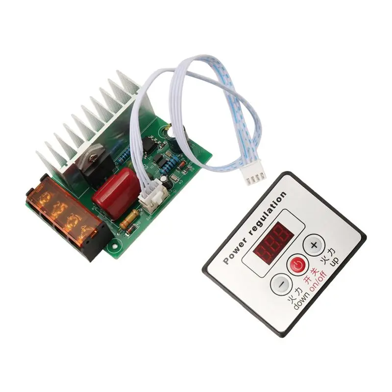 A01F-6X 4000W AC SCR Voltage Regulator Dimmer Electric Motor Speed Temperature Controller For Water Heater Motors With Switch