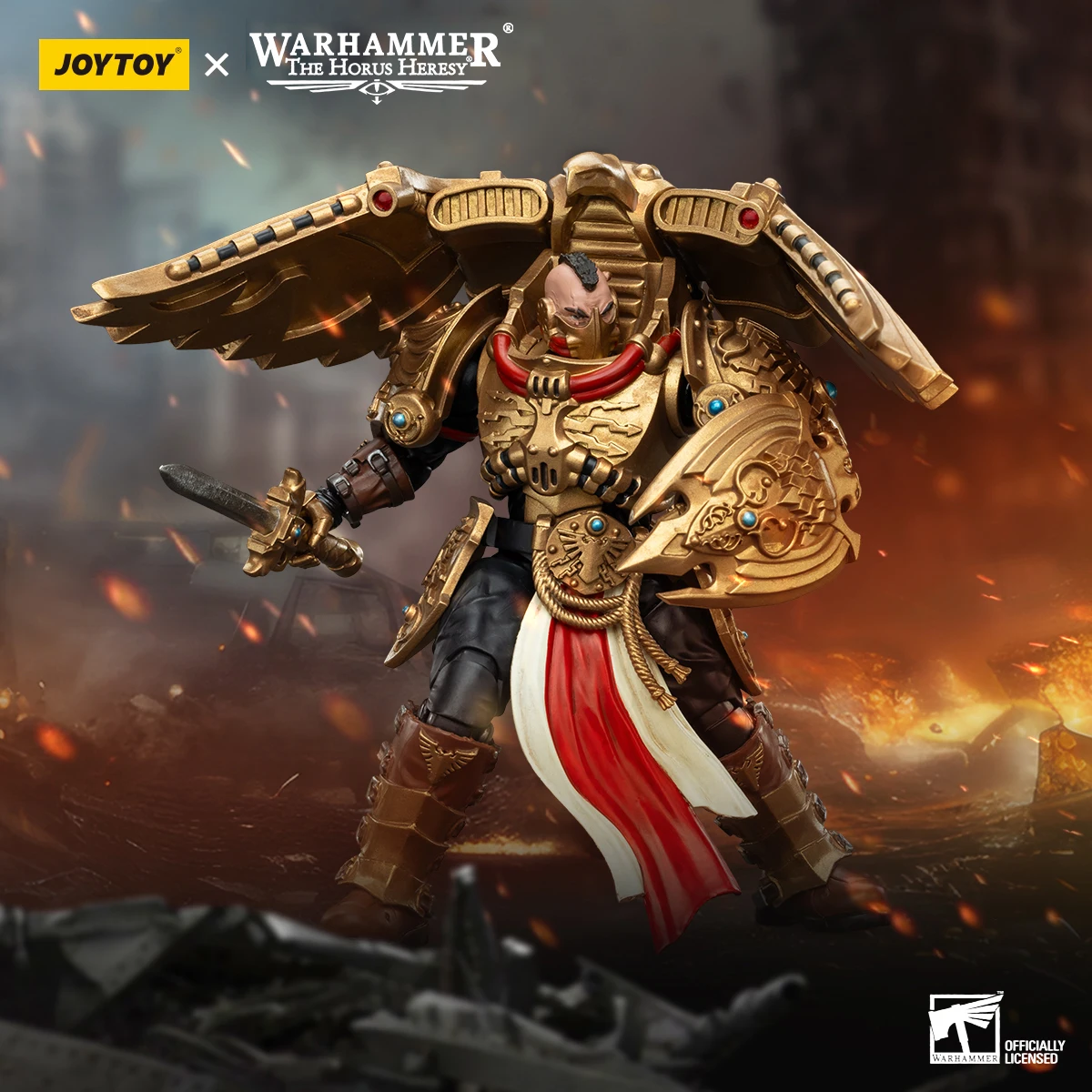 

JOYTOY Warhammer "The Horus Heresy" Legio Custodes Custodian Venatari Squad Venatari With Venatari Lance Action Figures Doll