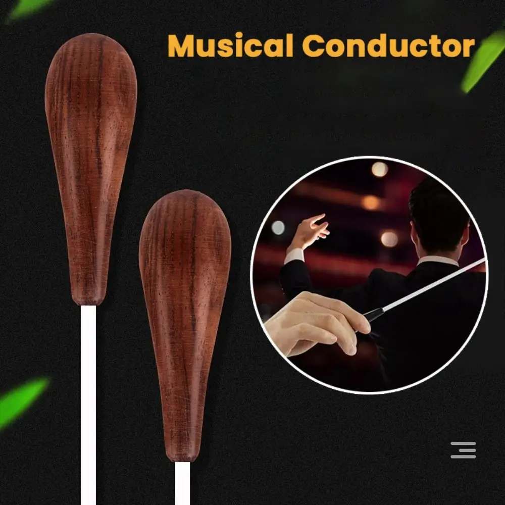 Portable Tulipwood Concert Baton Texture White Handle Musical Conductor Lightness Stage Music Performances Director Stick