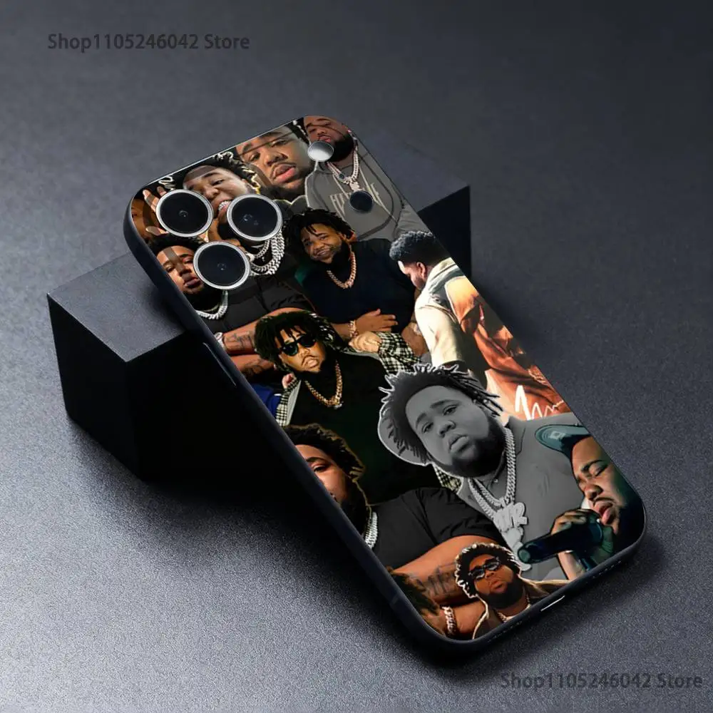 Rap r-rod onda resistente ao desgaste caso de telefone para iphone 17,16,15,14,13,12,11, pro,xs, max,xr,plus, e, se4, mini capa macia preta