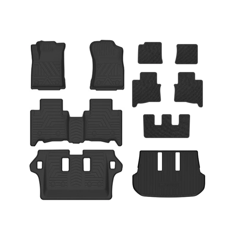 

Car Interior Accessories TPE Rubber Floor Mat For 2016-2024 Toyota Fortuner Blanket Double Layer Laft And Right Hand Drive