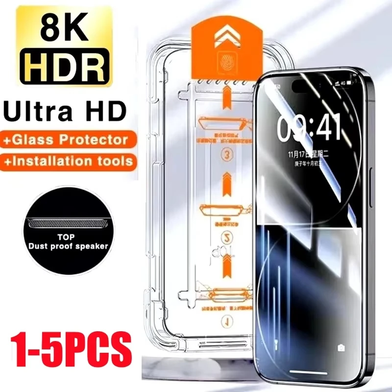 

1-5PCS Tempered Glass with Easy Install Kit for Samsung Galaxy S26 S25 S24 Plus Ultra S23 S22 FE Anti-scratch Protective Films