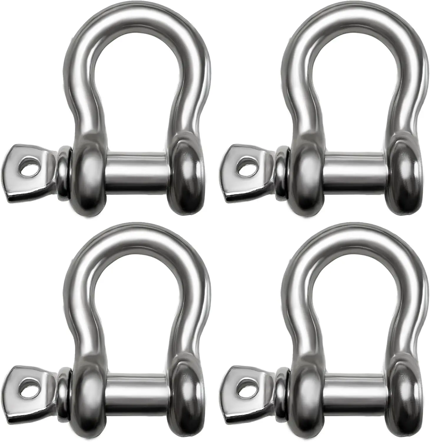 

316 Stainless Steel D-Ring Shackles for Boat Sailboat Chain Rigging Clasp