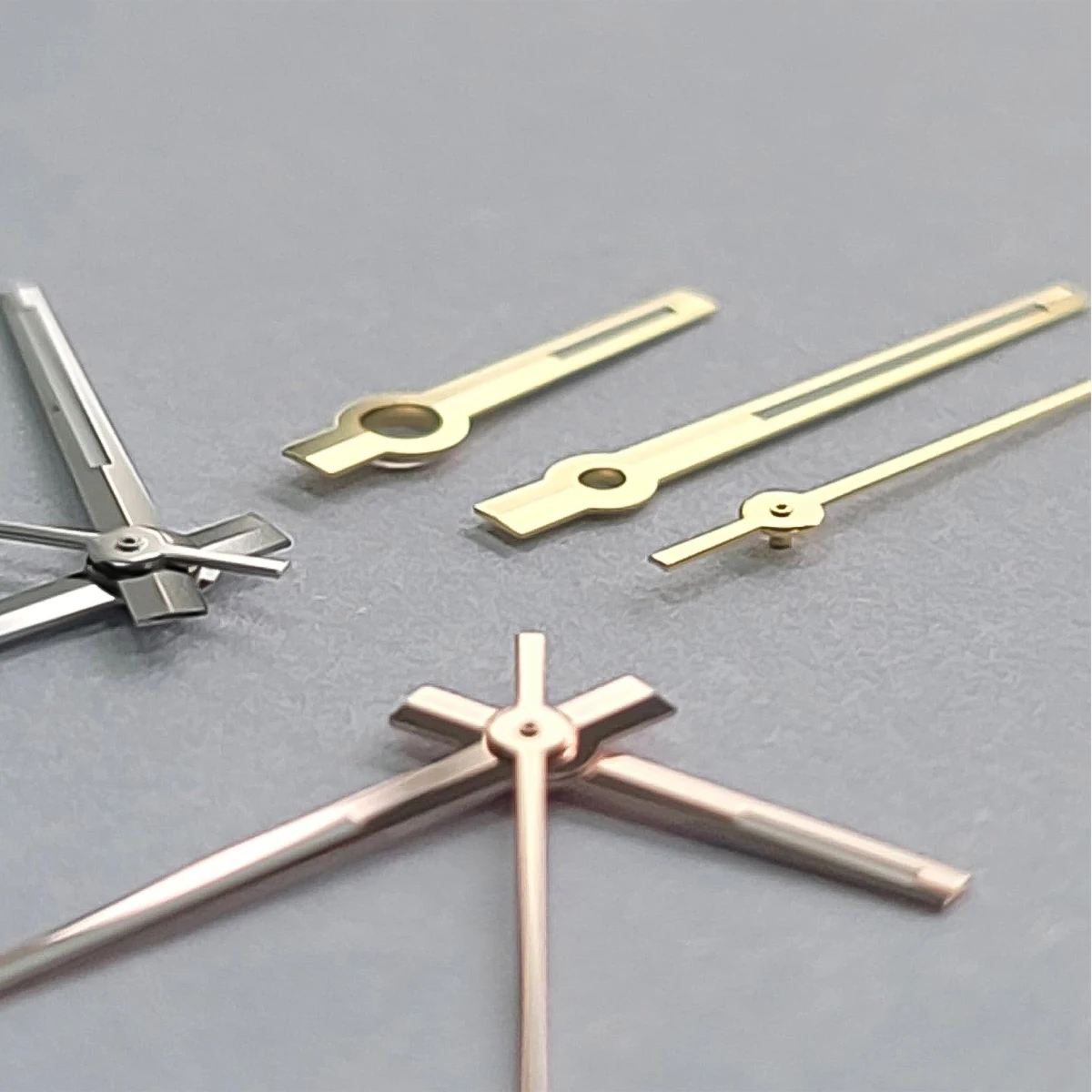 NH35 الأيدي ارتفع الذهب والفضة الذهب ساعة الأيدي الأخضر/الأزرق مضيئة ل NH35/NH36/4R/7S حركة الساعات مؤشرات #2