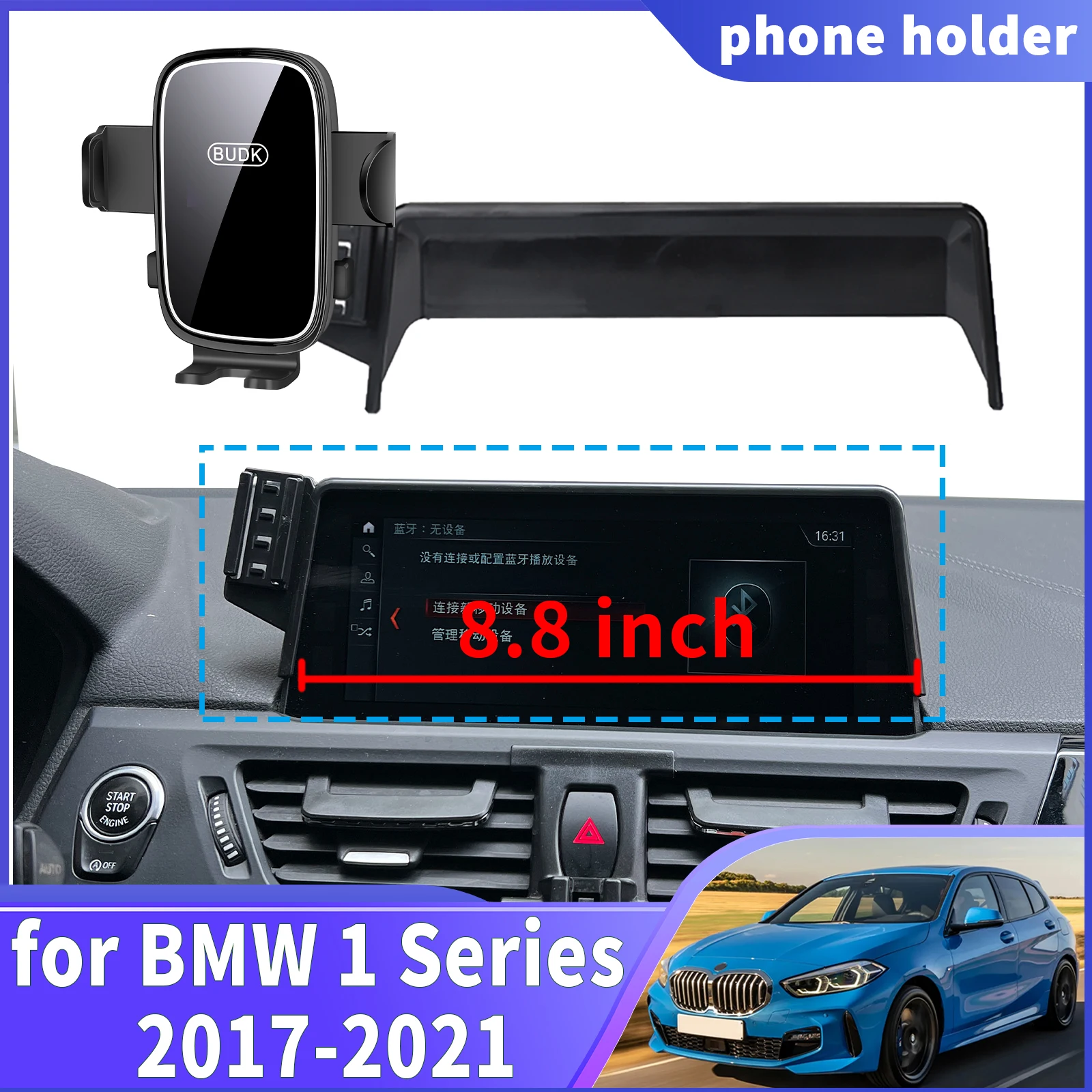 

fit for BMW 1 Series 2017 2018 2019 2020 2021 F52 Navigation Phone Holder Mount Customized Car accessoires