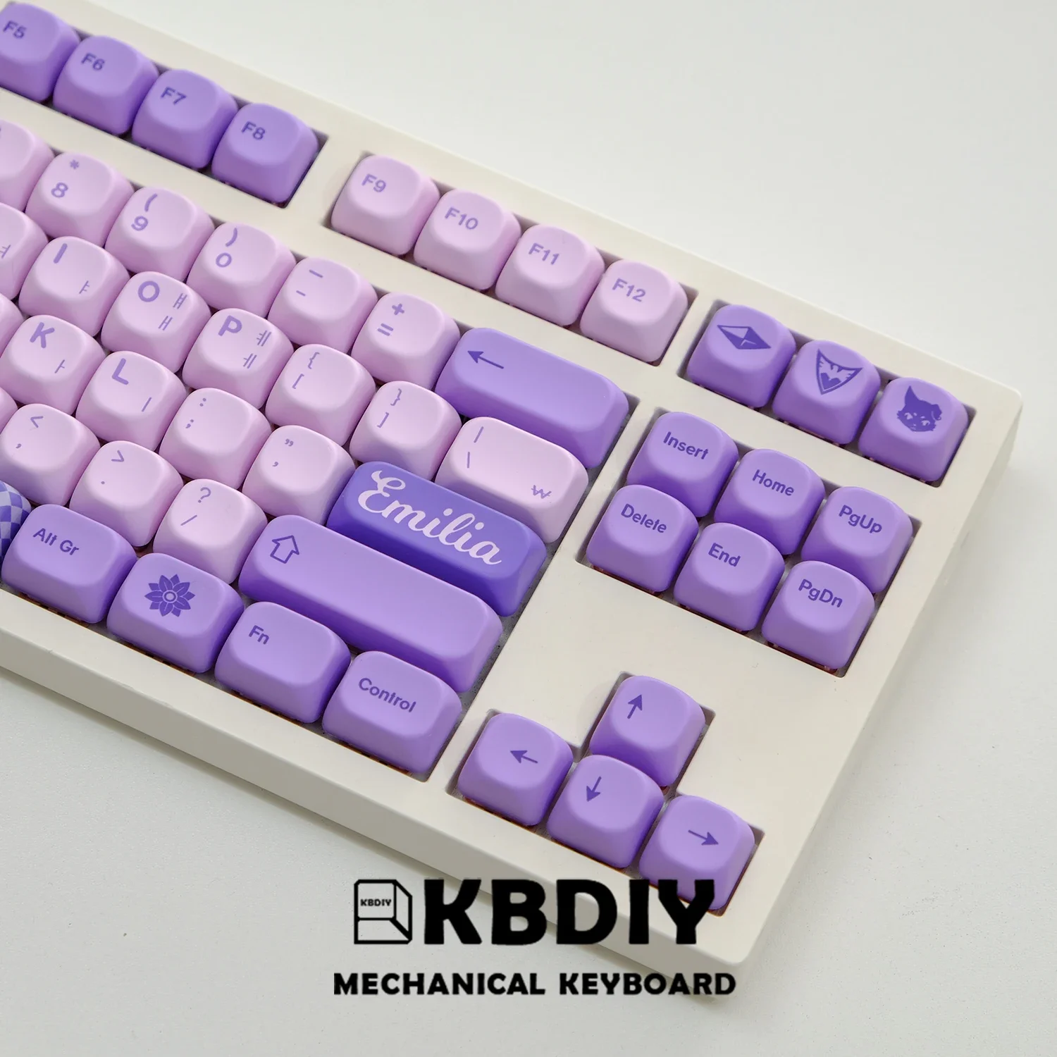 KBDiy GMK Frost Witch Keycap PBT KOA Profile Korean Keycaps for Mechanical Keyboards Game Custom 134 Keys Caps for MX Switches