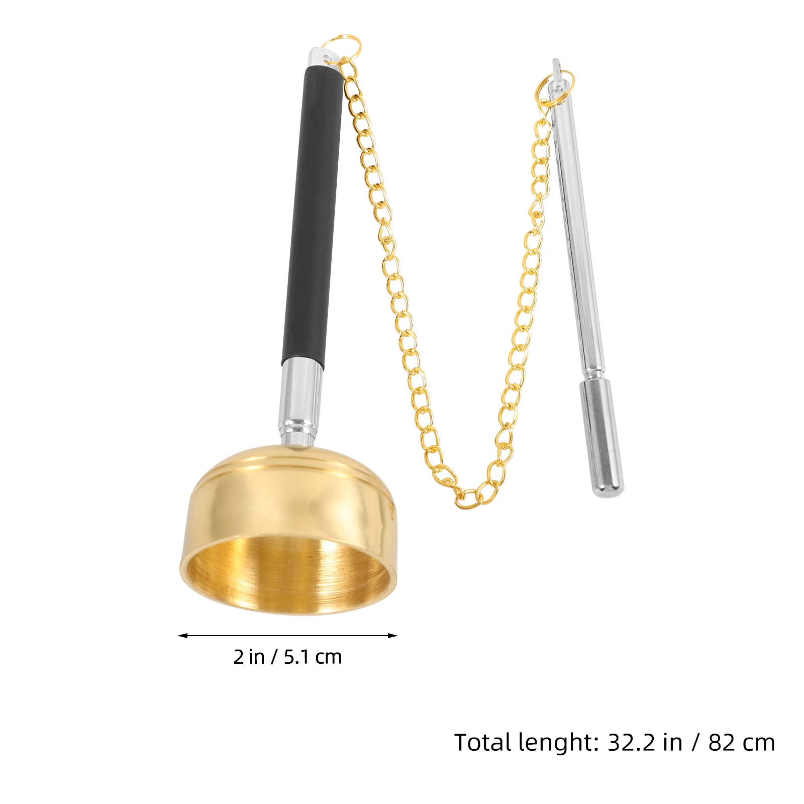 

Brass Hand Bell Portable Percussion Instrument Copper Silent Ringing Handheld Meditation Yoga Prayer Traditional