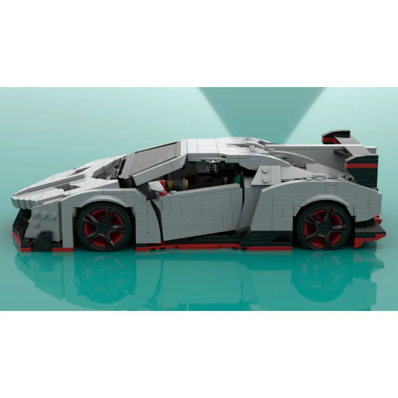 

MOC-159836 New City Classic Supercar Building Block Model 1156 Parts, Boys' Children's Birthday and Christmas Gift Toy