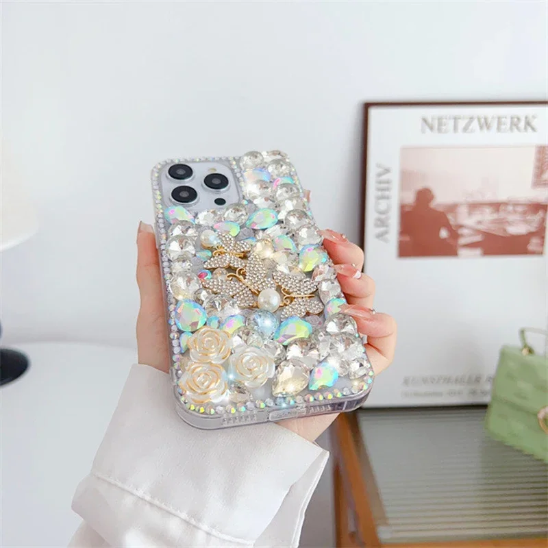 Custodie per Samsung Galaxy A15 A14 A13 A12 A05 A05S A35 A55 A25 A24 4G A34 A54 A52 A72 A42 A33 A53 A73 5G Custodia Diamond Phone Cover