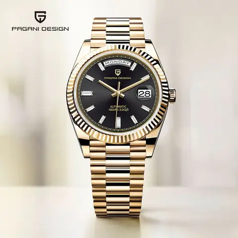 2026 New PAGANI DESIGN DD36 Mens Mechanical Watches Gold Luxury Automatic Watch For Men AR Sapphire Mirror Waterproof Gift Clock