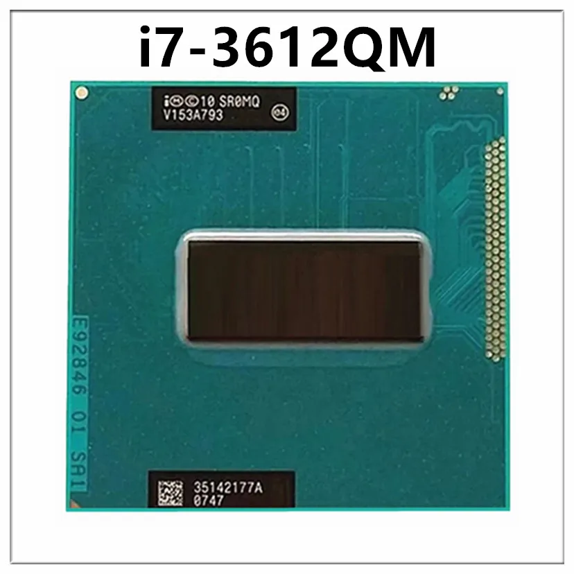 Core i7-3612QM i7 3612QM SR0MQ 2.1 GHz Quad Core CPU Laptop Processor I7 3612QM 6M 35W Socket G2 / rPGA988B