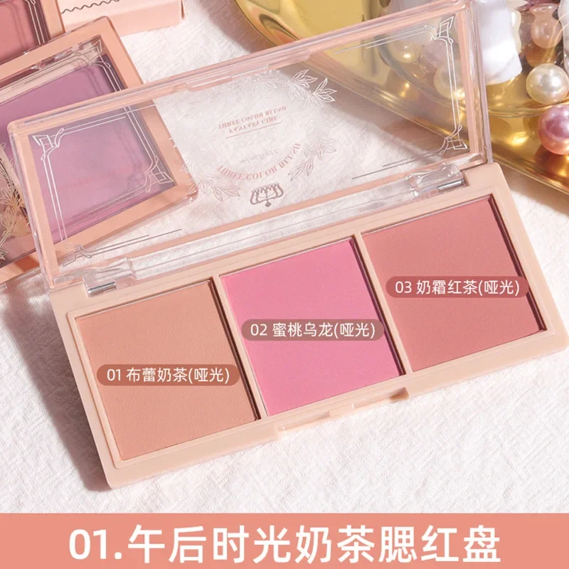 2-in-1 Blush Eyeshadow Natural Matte Nude Orange Long Lasting Rouge High Color Makeup Pink Blush Cosmetics Wholesale Make