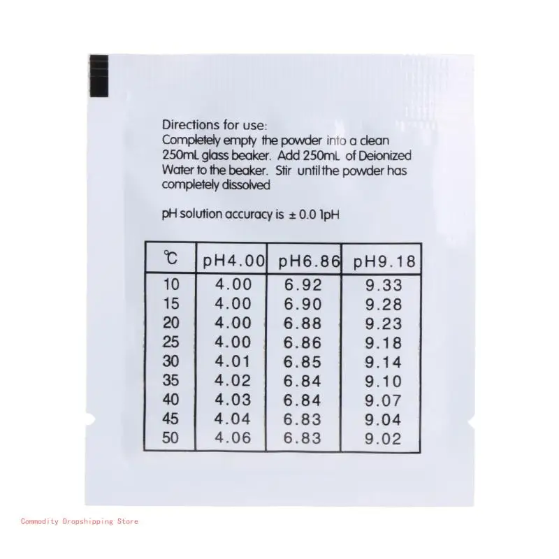 PH Meter Buffer Solution Powder for Precise, Easy PH Calibration, 20 Pcs