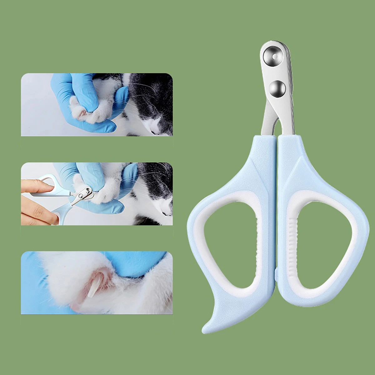 3-in-1 Pet Grooming Kit: Comb, Nail Clippers & Nail Grinder, Safe & Easy-to-Use for Cats & Dogs