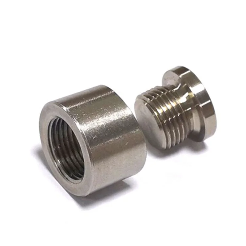 Oxygen Sensor Bung with Gasket Stainless Steels Plug Wideband Nut Fitting Weld Bungs M18X1.5 Car Accessories